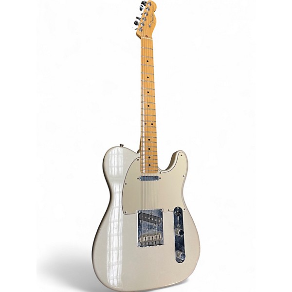 Used Fender American Standard Telecaster Silver Solid Body Electric Guitar