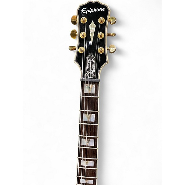 Used Epiphone Prophecy Les Paul Custom Plus 2 Tone Sunburst Solid Body Electric Guitar