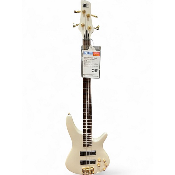 Used Ibanez SR530 PERAL WHITE Electric Bass Guitar