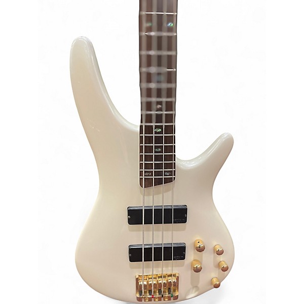 Used Ibanez SR530 PERAL WHITE Electric Bass Guitar