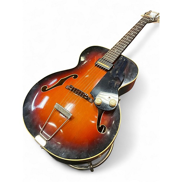 Used National New Yorker 2 Color Sunburst Hollow Body Electric Guitar