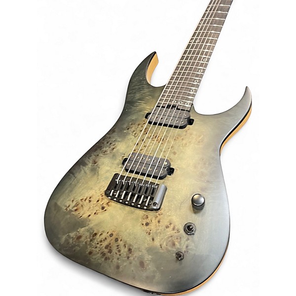 Used Schecter Guitar Research Keith Merrow Signature KM-7 MK-III Artist Lagoon Fade Solid Body Electric Guitar