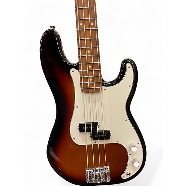 Used Fender Player Precision Bass SUNBURST  Electric Bass Guitar