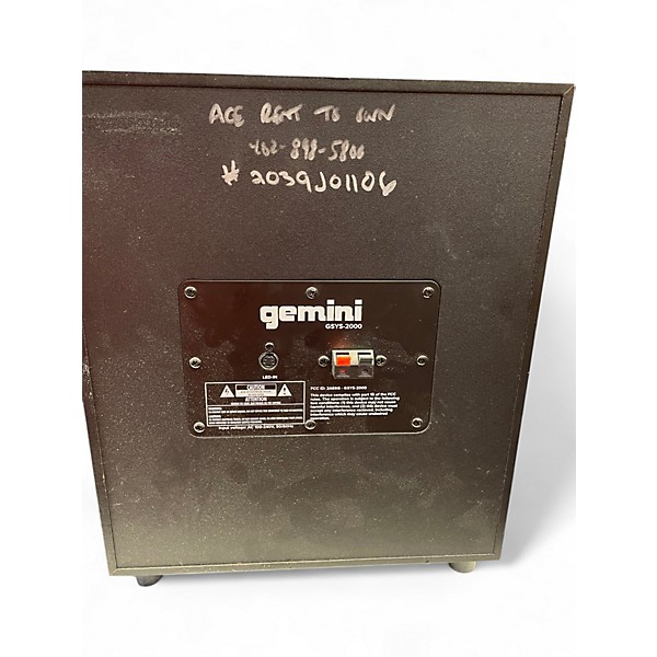 Used Gemini GSYS-2000 Powered Speaker