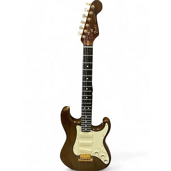 Vintage 1980s Fender 1980s  Stratocaster BROWN Solid Body Electric Guitar