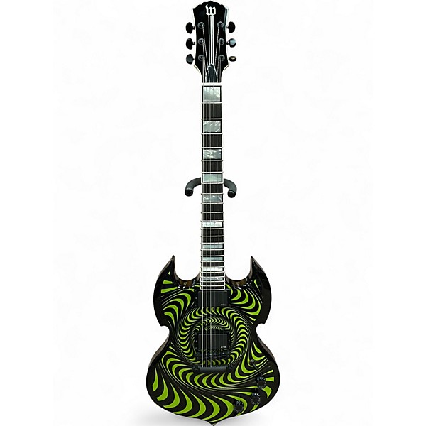 Used Wylde Audio Barbarian GRIMACE GREEN Solid Body Electric Guitar,Specials : American Fashion Style Bags On Sale