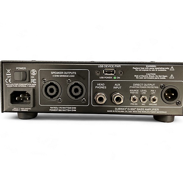 Used 2024 MESA/Boogie SUBWAY D-350 Bass Amp Head