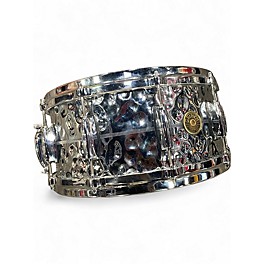 Used Gretsch Drums 6.5X14 USA Custom Brooklyn Snare Metallic Silver Drum