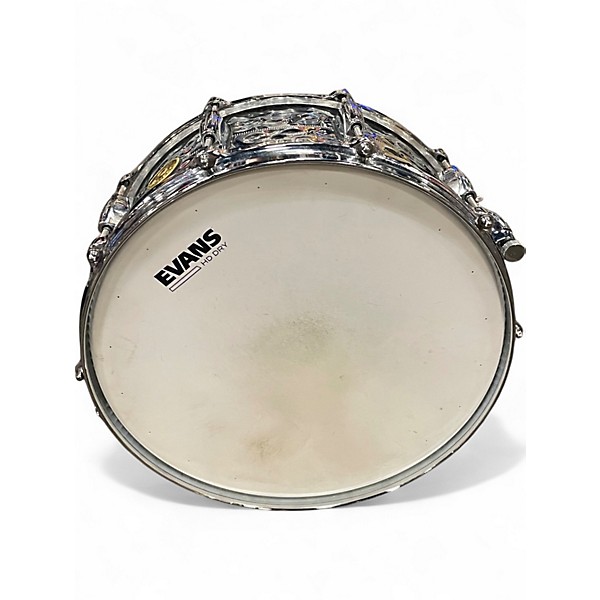 Used Gretsch Drums 6.5X14 USA Custom Brooklyn Snare Metallic Silver Drum