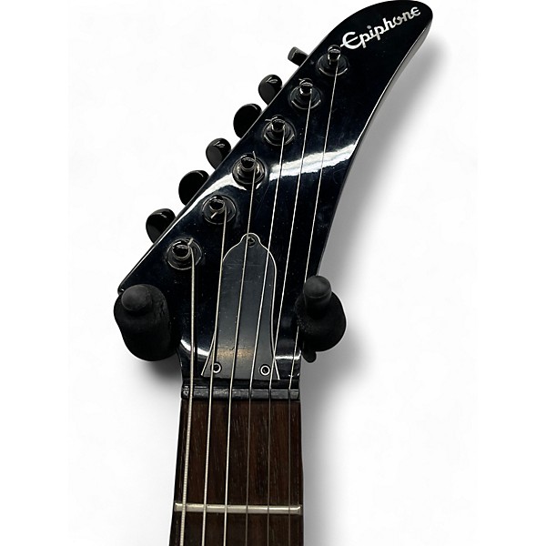 Used Epiphone Korina Flying V Black Electric Bass Guitar