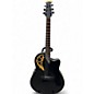 Used Ovation Elite tx Black Acoustic Electric Guitar thumbnail