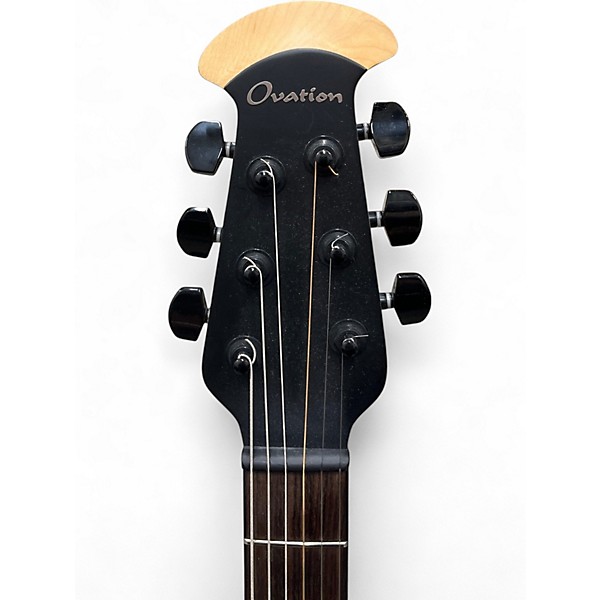 Used Ovation Elite tx Black Acoustic Electric Guitar