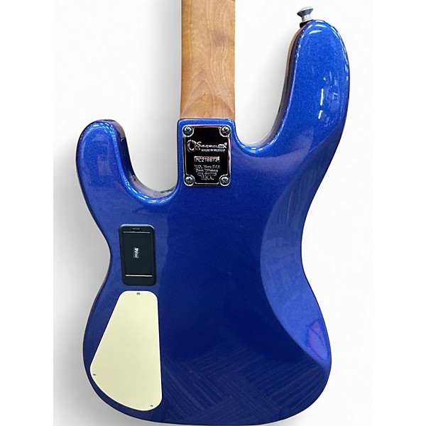 Used Charvel PRO MOD PJ IV Metallic Blue Electric Bass Guitar