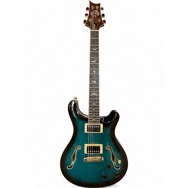 Used PRS SE Hollowbody Piezo Blue Hollow Body Electric Guitar