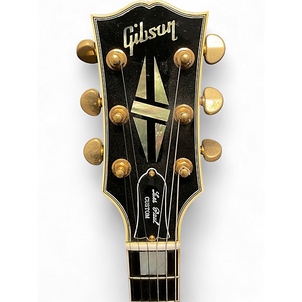 Used 2006 Gibson Les Paul Custom 2006 Reissue Left Handed Black Solid Body Electric Guitar