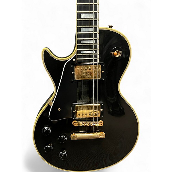 Used 2006 Gibson Les Paul Custom 2006 Reissue Left Handed Black Solid Body Electric Guitar