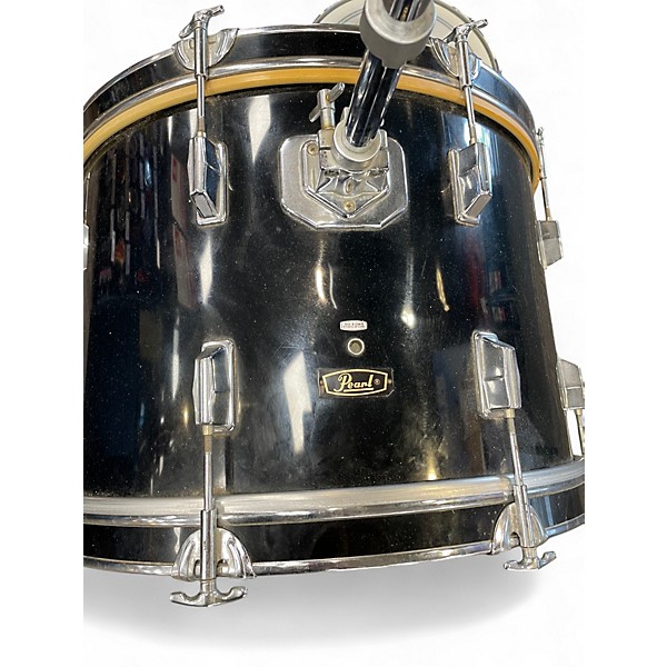 Used Pearl 5 Piece Export Black Drum Kit