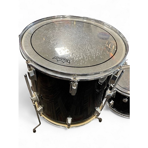 Used Pearl 5 Piece Export Black Drum Kit
