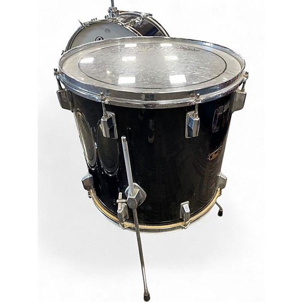 Used Pearl 5 Piece Export Black Drum Kit