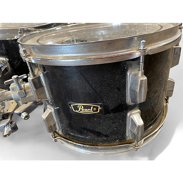 Used Pearl 5 Piece Export Black Drum Kit