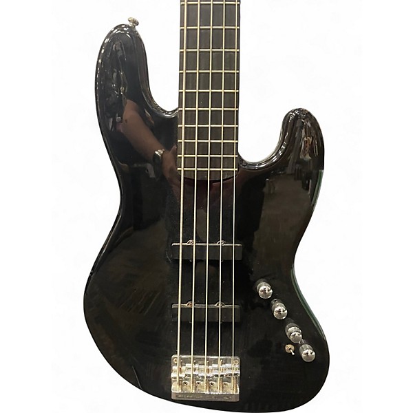 ベース squier Deluxe Jazz Bass Active Fender DISC Squier by Fender Deluxe Jazz Bass IV Active, Black at