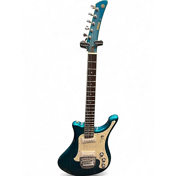 Used 2000 Yamaha SCG-800 Blue Sparkle Solid Body Electric Guitar