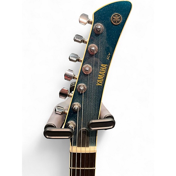 Used 2000 Yamaha SCG-800 Blue Sparkle Solid Body Electric Guitar