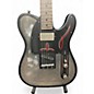 Used 2024 James Trussart Steelcaster Perforated/Pinstripe Black and Silver Solid Body Electric Guitar