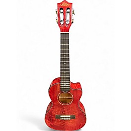 Used Lanikai QM CET TRANSPARENT RED Ukulele