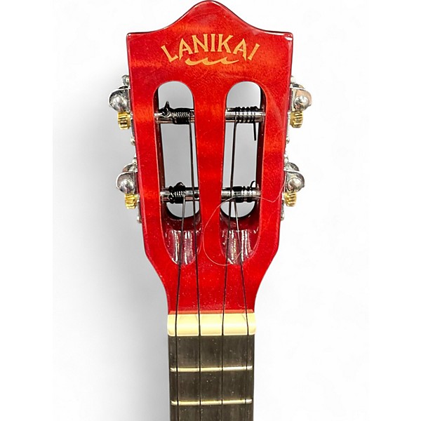 Used Lanikai QM CET TRANSPARENT RED Ukulele