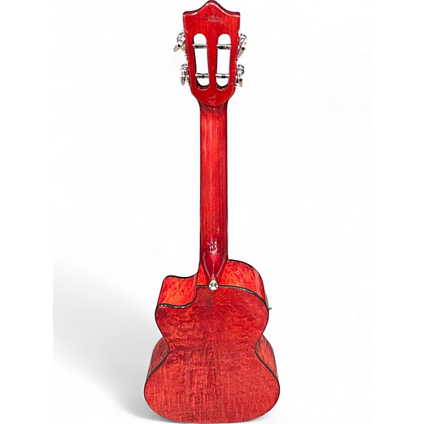 Used Lanikai QM CET TRANSPARENT RED Ukulele