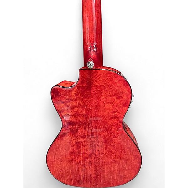 Used Lanikai QM CET TRANSPARENT RED Ukulele