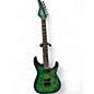 Used Schecter Guitar Research CR-6 GREEN BURST Solid Body Electric Guitar