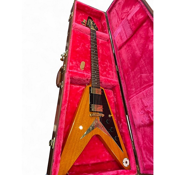 Used Epiphone joe bonamassa 1958 "AMOS" FLYING -V Natural Solid Body Electric Guitar