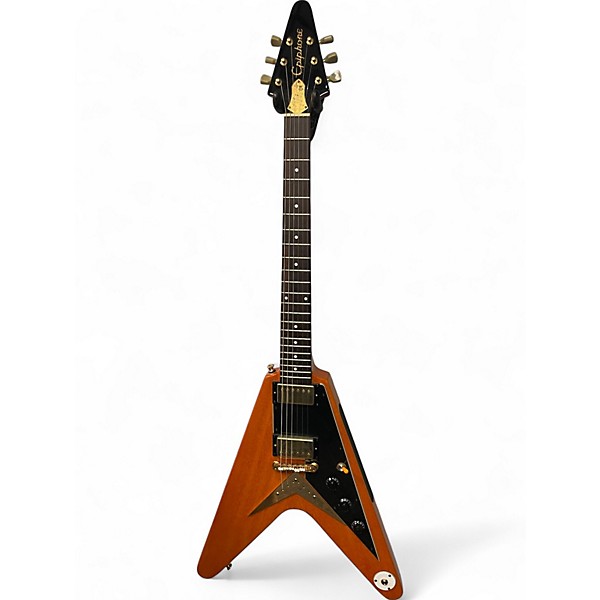 Used Epiphone joe bonamassa 1958 "AMOS" FLYING -V Natural Solid Body Electric Guitar