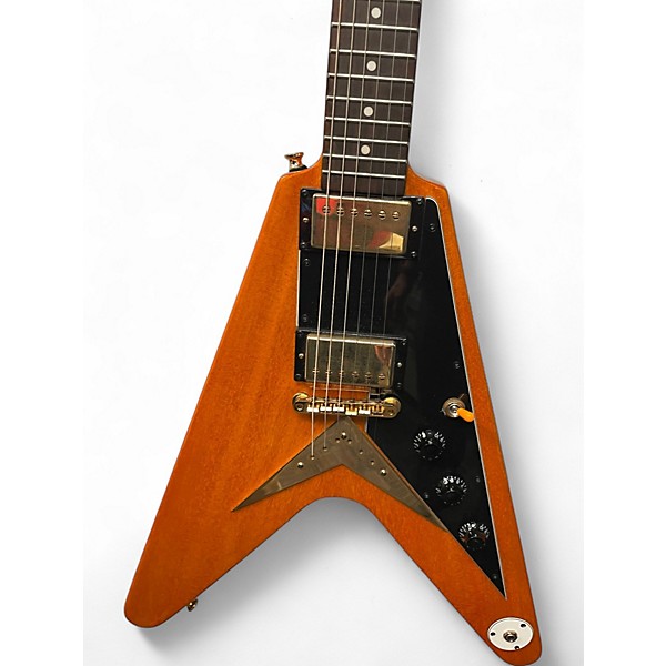 Used Epiphone joe bonamassa 1958 "AMOS" FLYING -V Natural Solid Body Electric Guitar