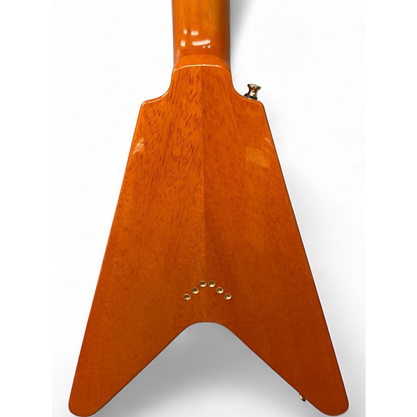 Used Epiphone joe bonamassa 1958 "AMOS" FLYING -V Natural Solid Body Electric Guitar
