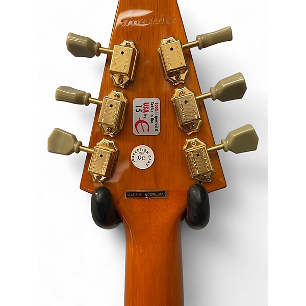 Used Epiphone joe bonamassa 1958 "AMOS" FLYING -V Natural Solid Body Electric Guitar