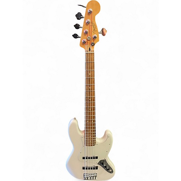 Used Fender Player Jazz Bass V Polar White Electric Bass Guitar