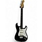Used 2002 Fender floyd rose stratocaster Black and White Solid Body Electric Guitar thumbnail