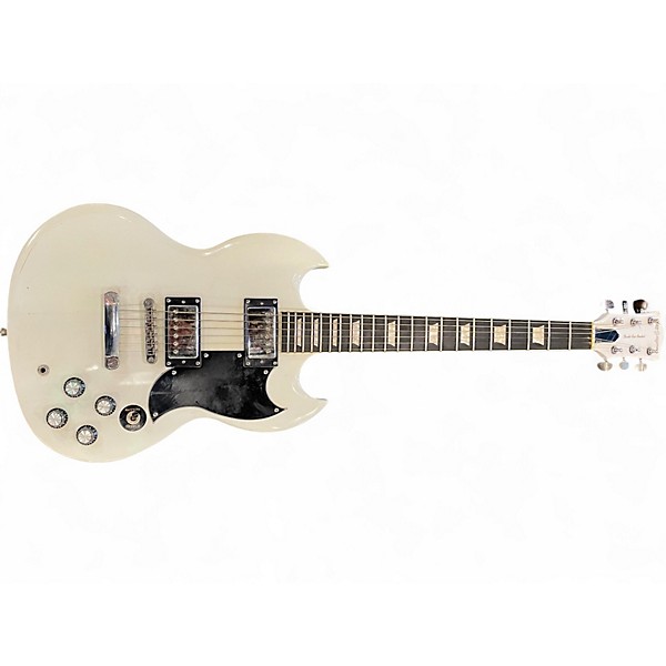 Used Leo Jaymz DOUBLE CUT STANDARD Alpine White Solid Body Electric Guitar,New Products : American Fashion Style Bags On Sale
