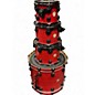 Used DW 4 Piece Collector's Series Maple Red Drum Kit thumbnail
