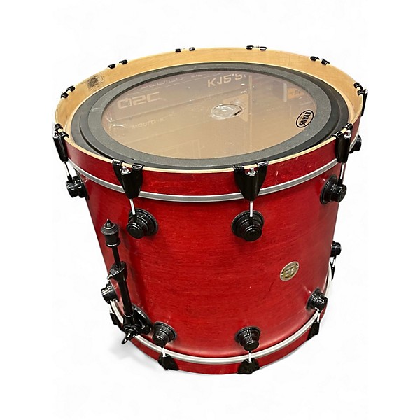 Used DW 4 Piece Collector's Series Maple Red Drum Kit