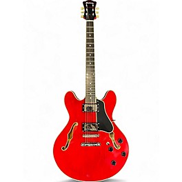 Used Eastman T386 Red Hollow Body Electric Guitar