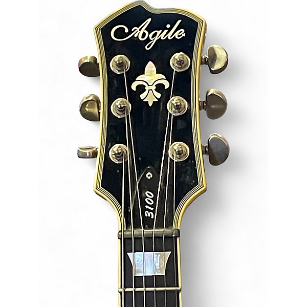 Used Agile 3100 Natural Solid Body Electric Guitar
