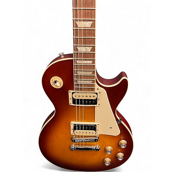 Used Gibson Les Paul Traditional Pro V Iced Tea Solid Body Electric Guitar