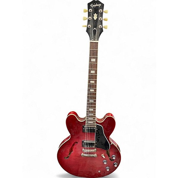 Used Epiphone ES335 Figured rasberry burst Hollow Body Electric Guitar