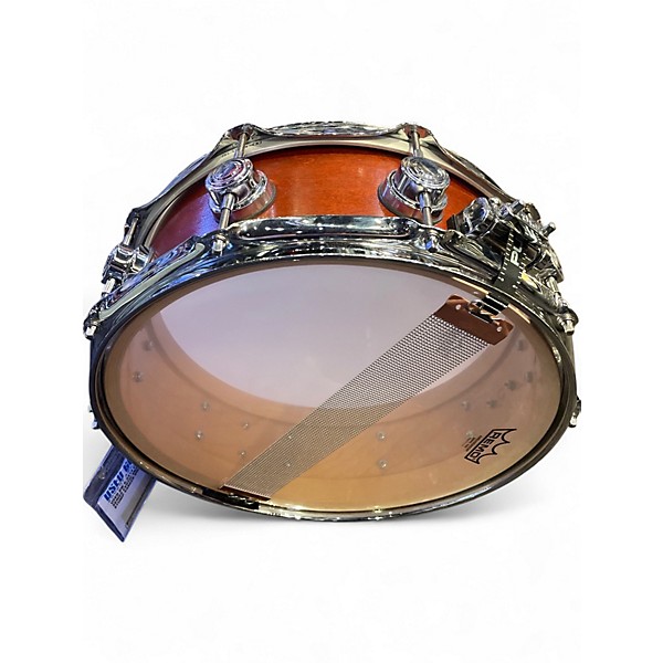 Used DW 6.5X14 Collector's Series Exotic Snare REDWOOD STUMP VANEER Drum