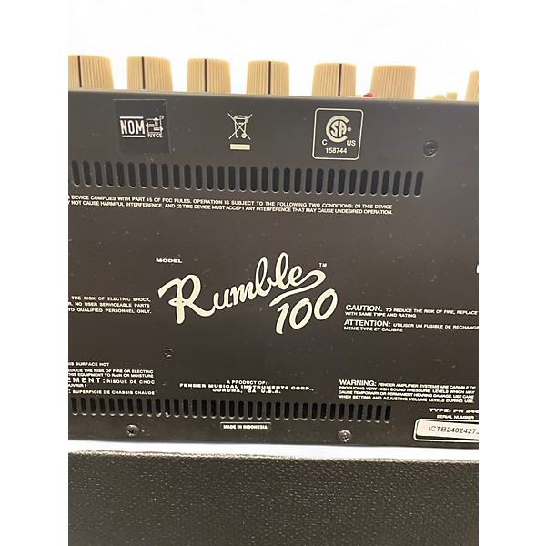 Used 2024 Fender Rumble V3 100W 1x12 Bass Combo Amp