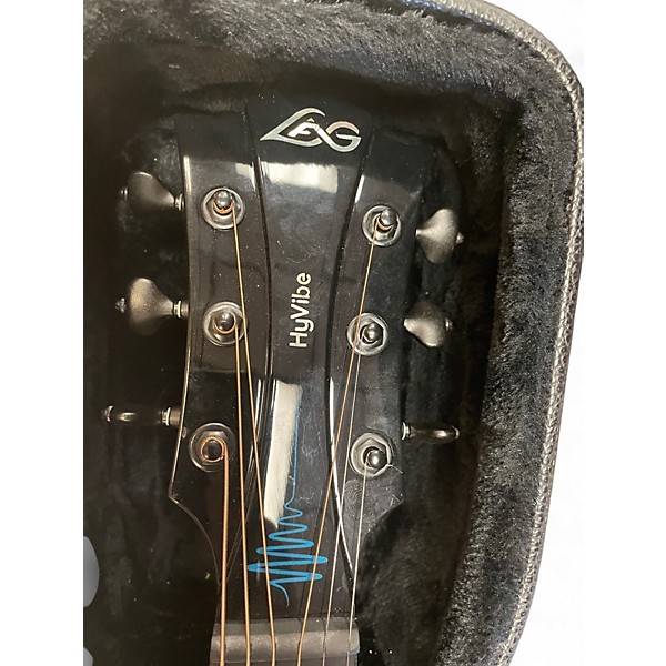 Used Lag Guitars Tramontane Hyvibe thv30dc Natural Acoustic Electric Guitar